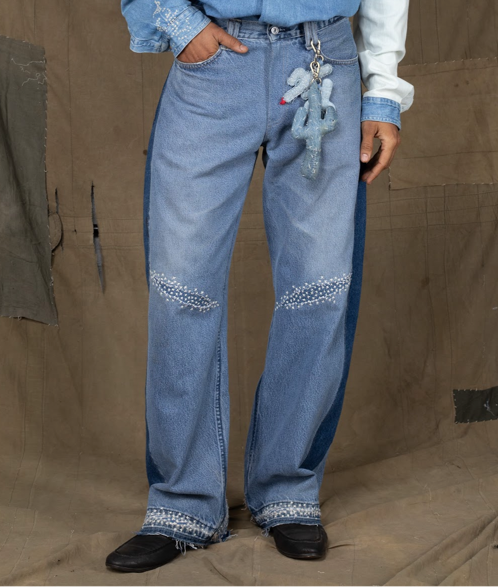 HEEL DRAG PANTS BLUE