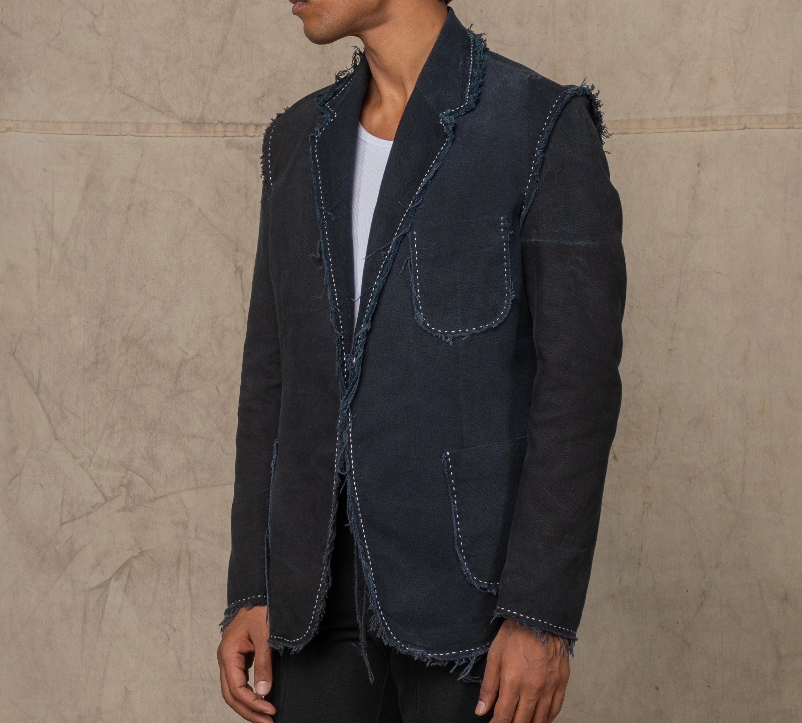 RUSH BLAZER w/EMB BLACK