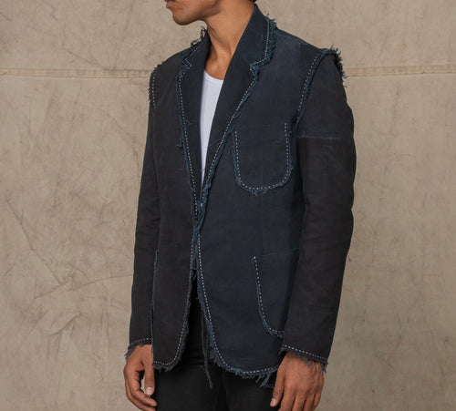 RUSH BLAZER w/EMB BLACK