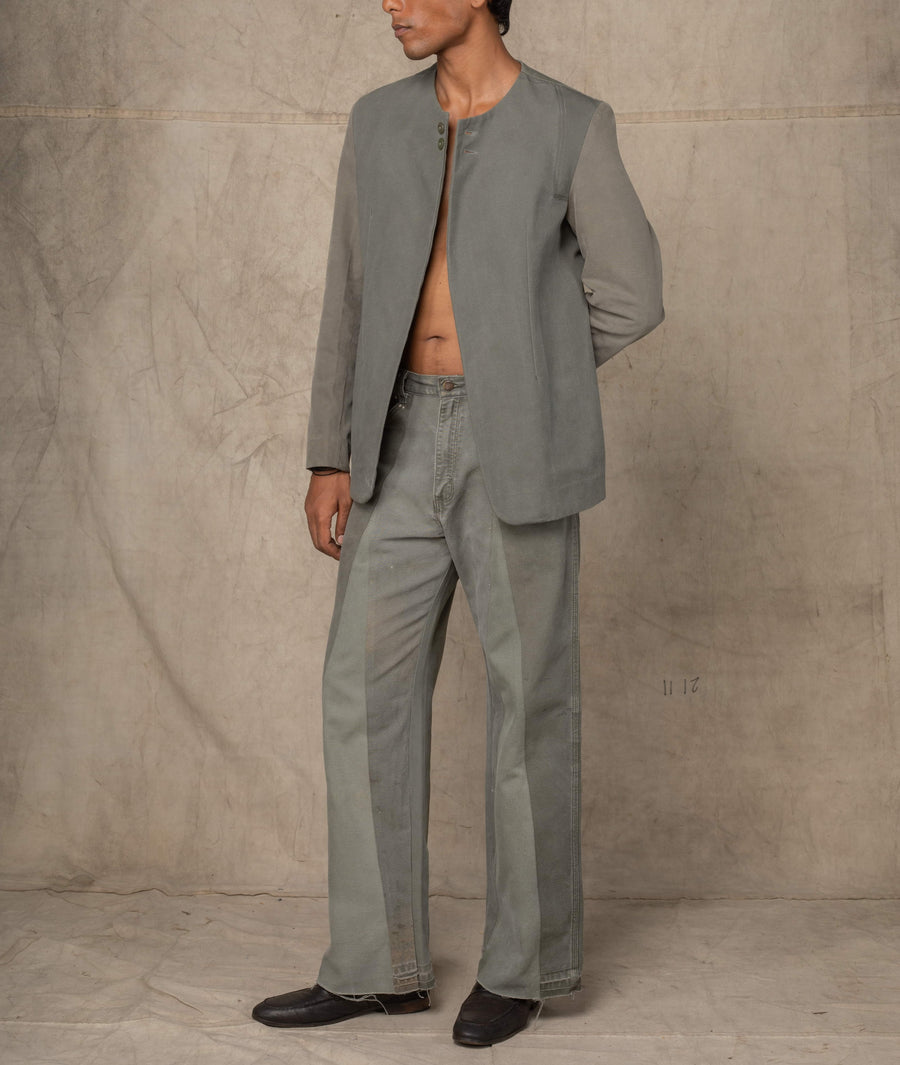 TWO BUTTONED BANDHGALA GREEN