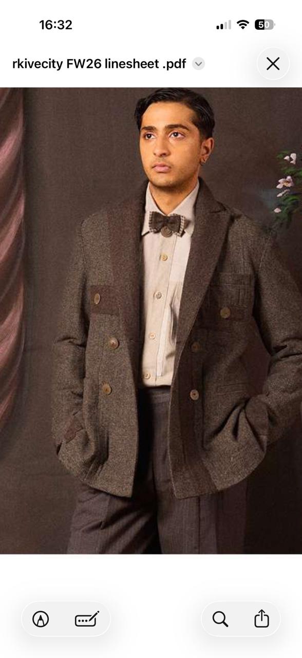 Tweed Double Breasted Blazer