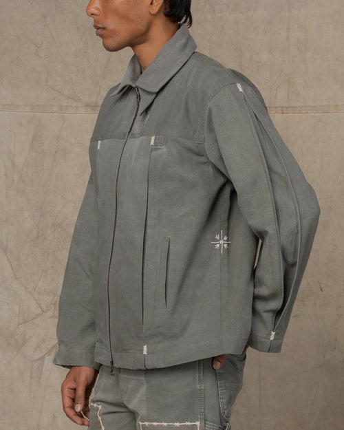 BOX PLEAT JACKET GREEN