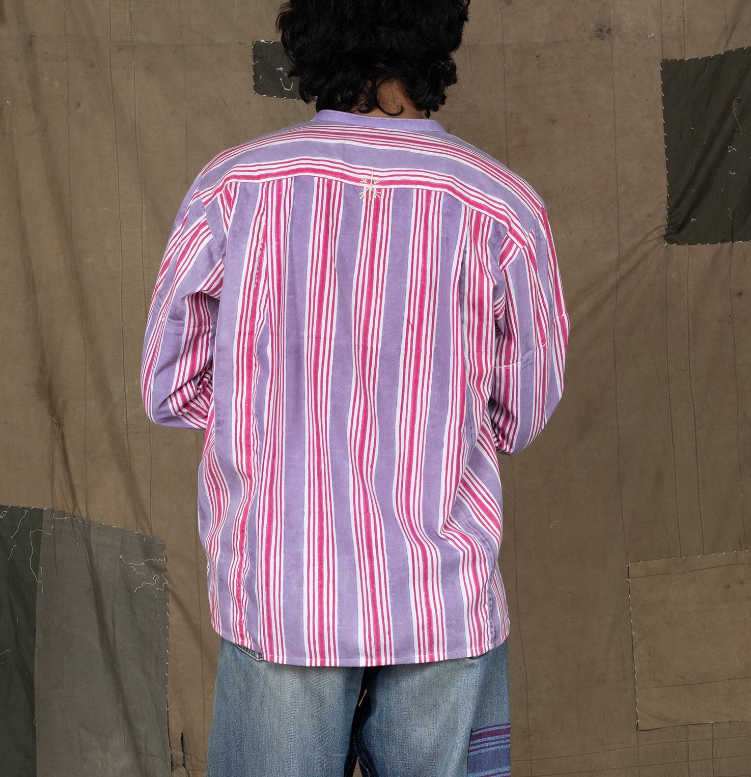 KNIFE PLEATED LAVENDER KURTA