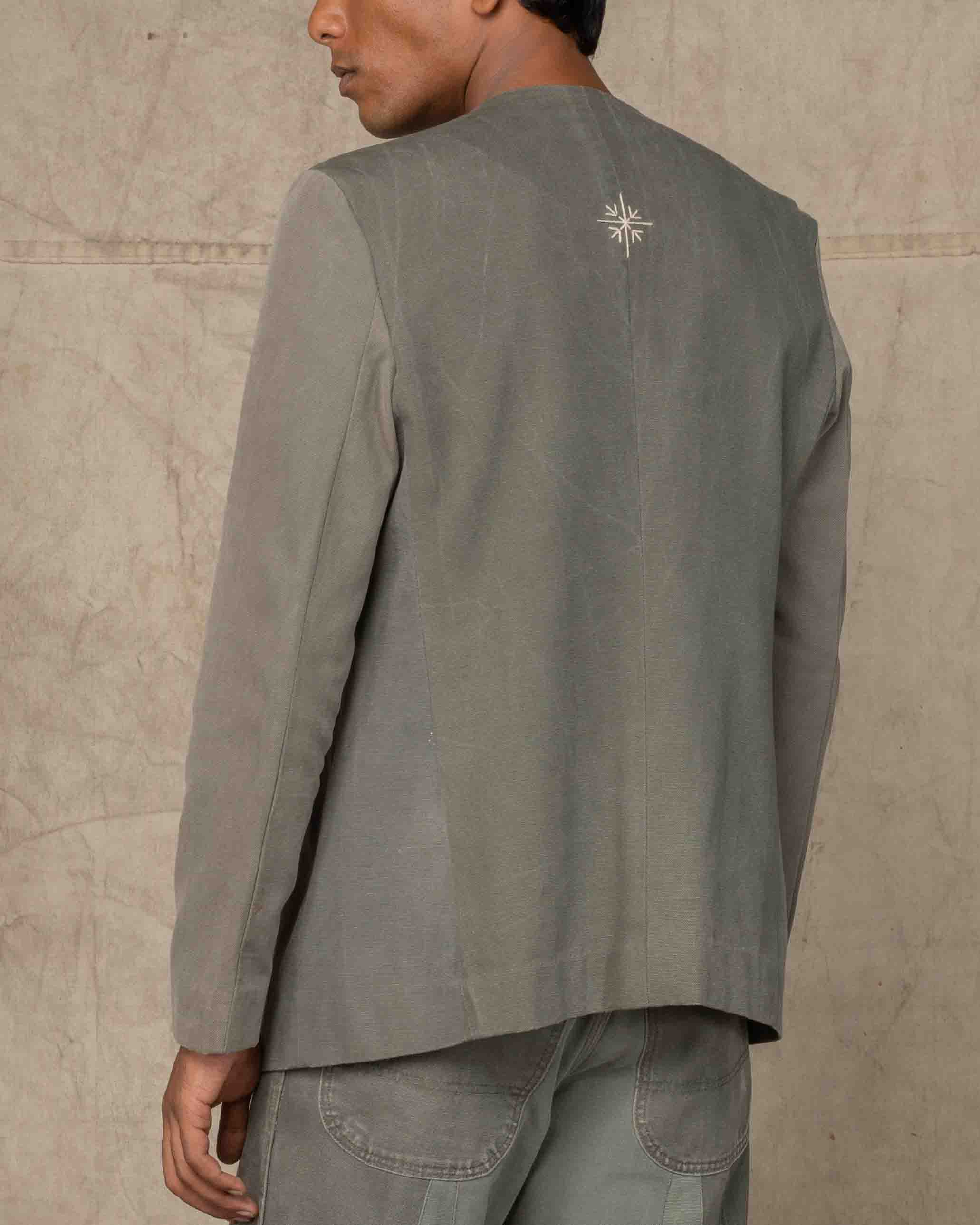 TWO BUTTONED BANDHGALA GREEN