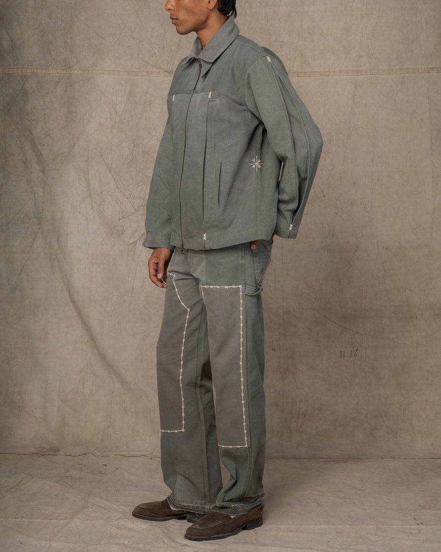 BOX PLEAT JACKET GREEN