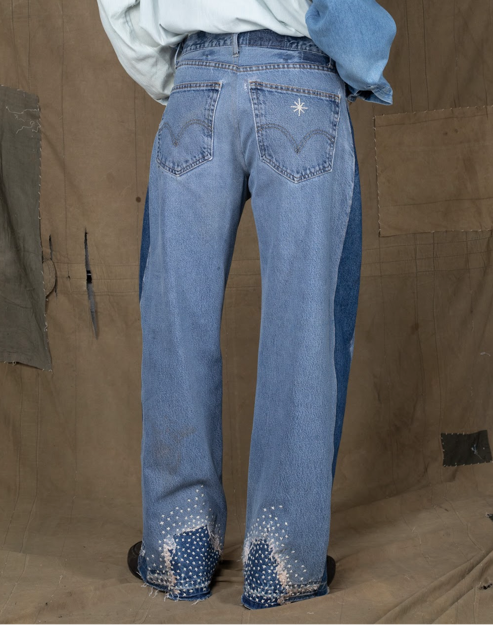 HEEL DRAG PANTS BLUE