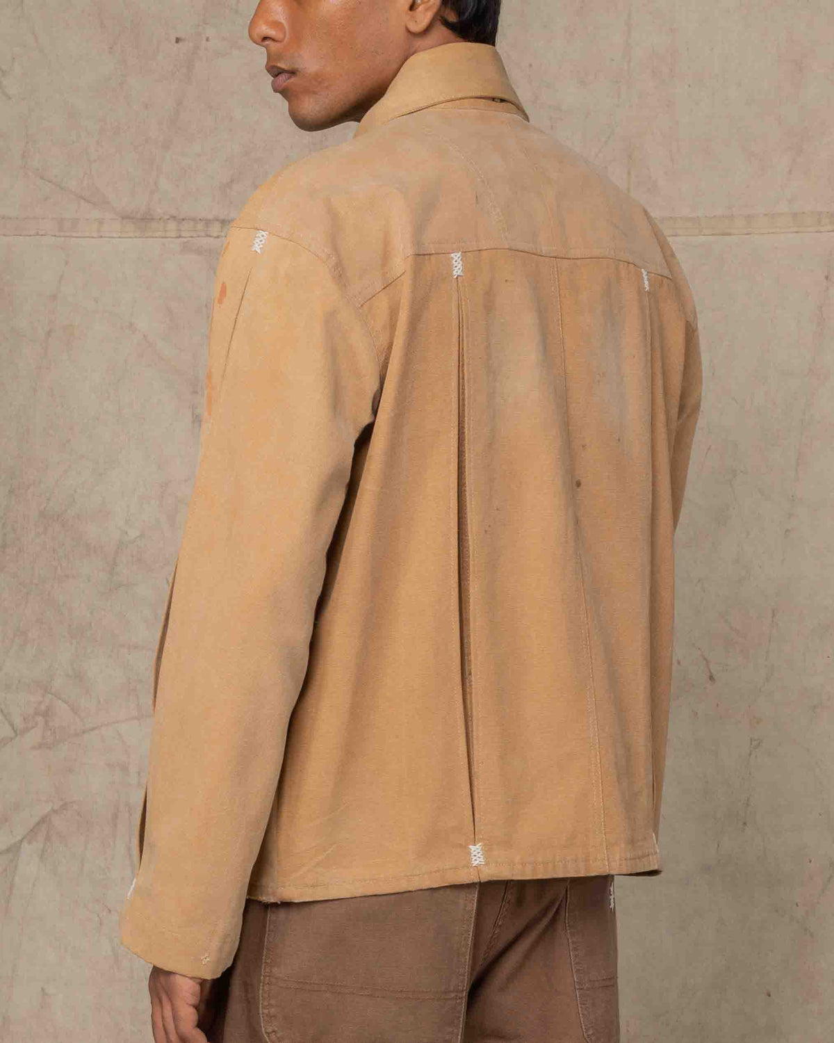 Box Pleat Beige Jacket
