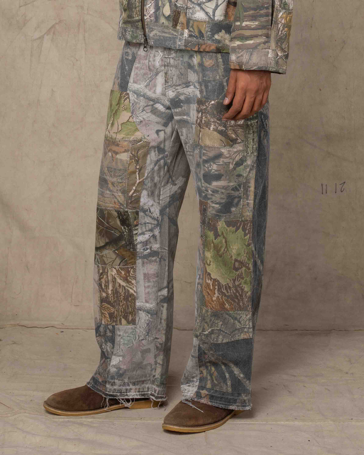 DOUBLE KNEE PANTS CAMO
