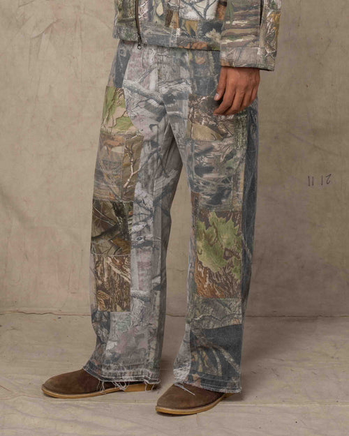 DOUBLE KNEE PANTS CAMO