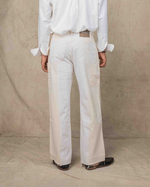 DUAL TONE PANTS WHITE PAINT SPLATTER