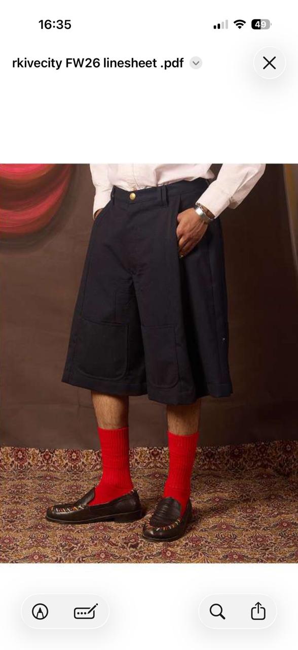 Single Pleated Shorts
