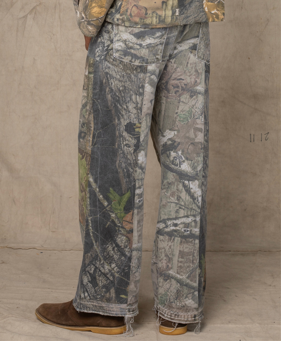 DOUBLE KNEE PANTS CAMO