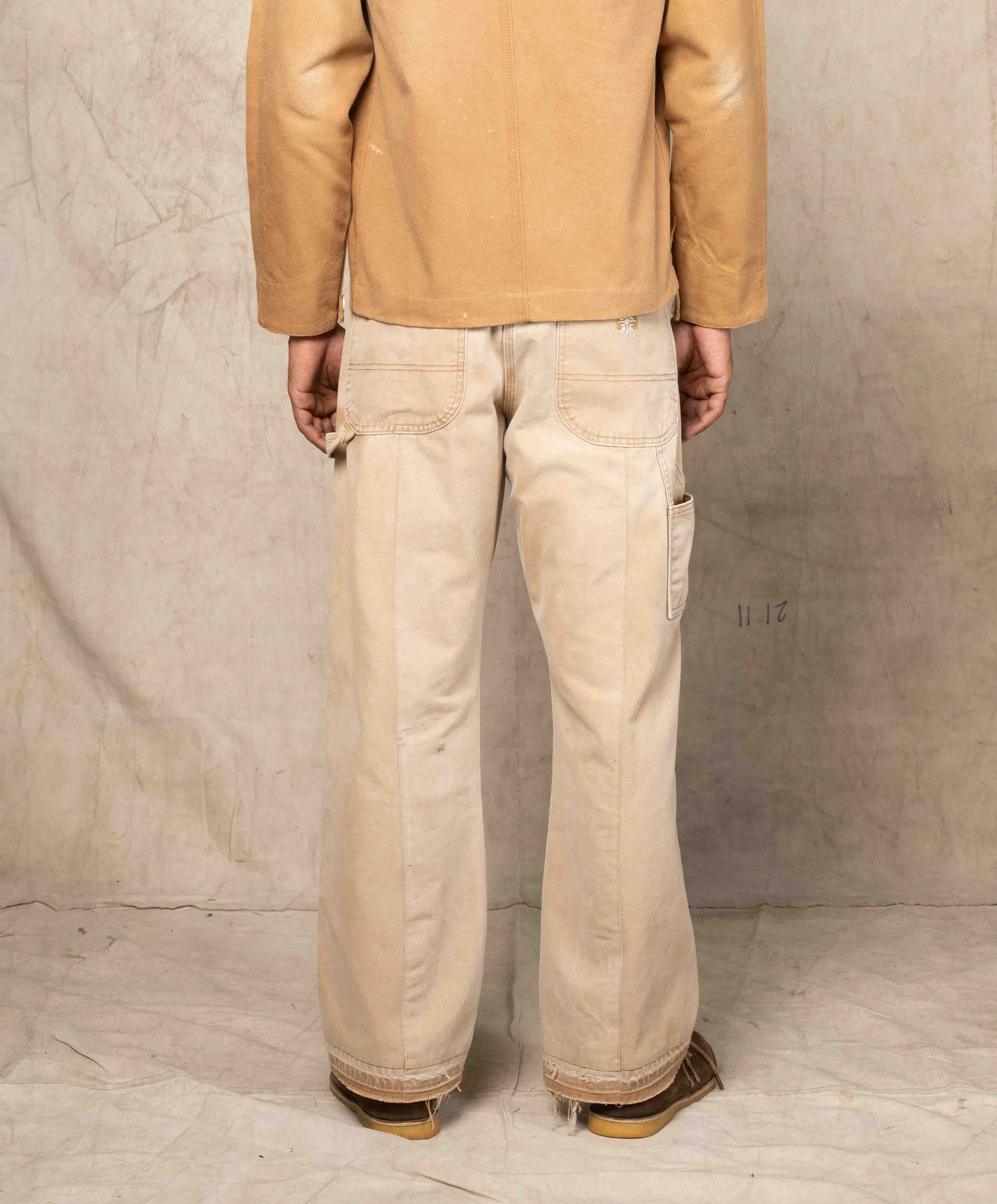 DOUBLE KNEE PANTS w/EMB BEIGE