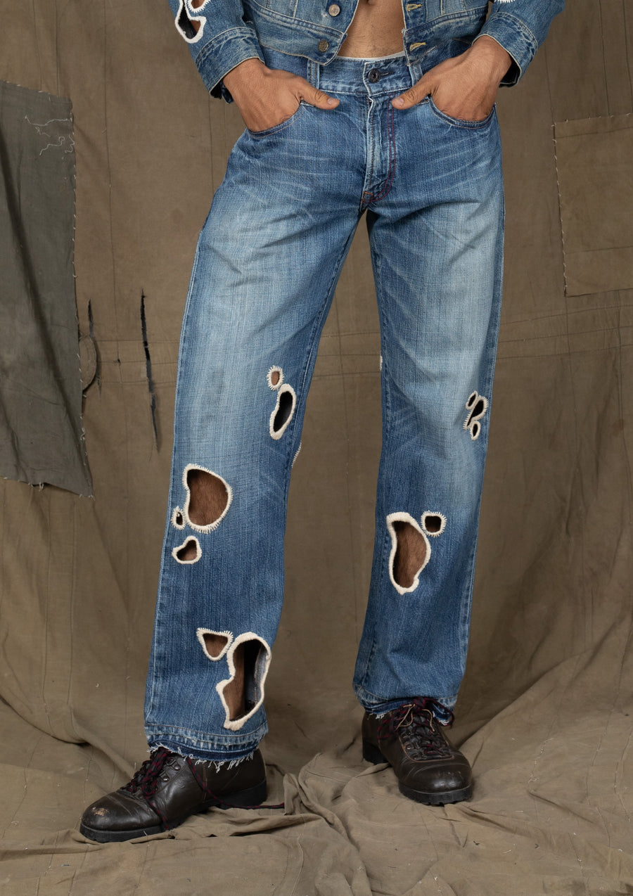 CHEDA PANTS BLUE