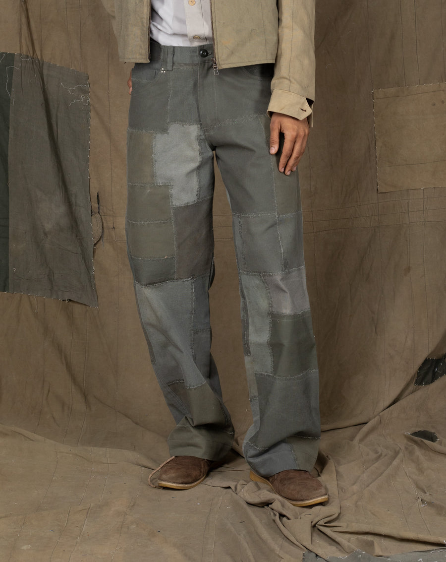 PATCHWORK SAADA PANTS GREEN