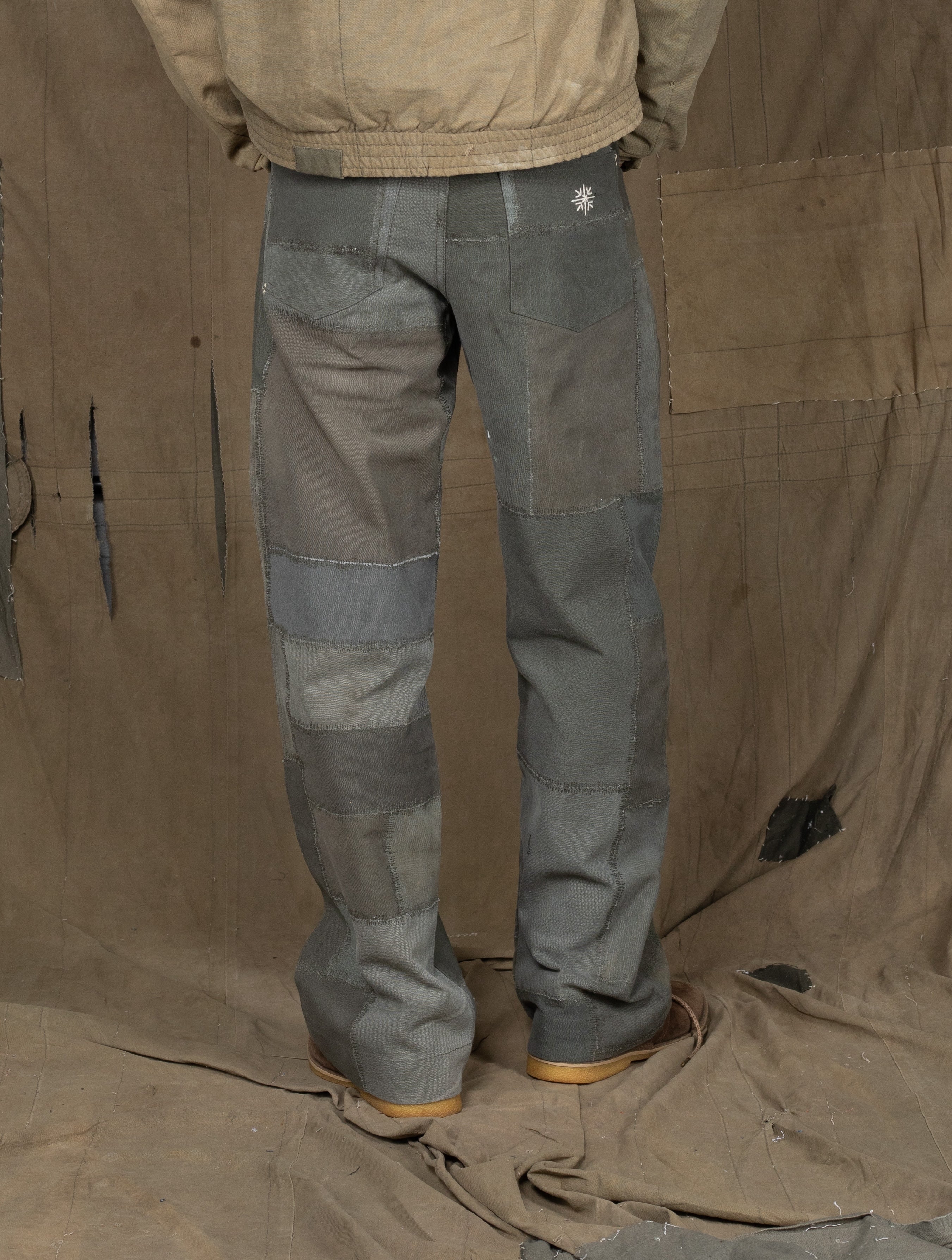 PATCHWORK SAADA PANTS GREEN