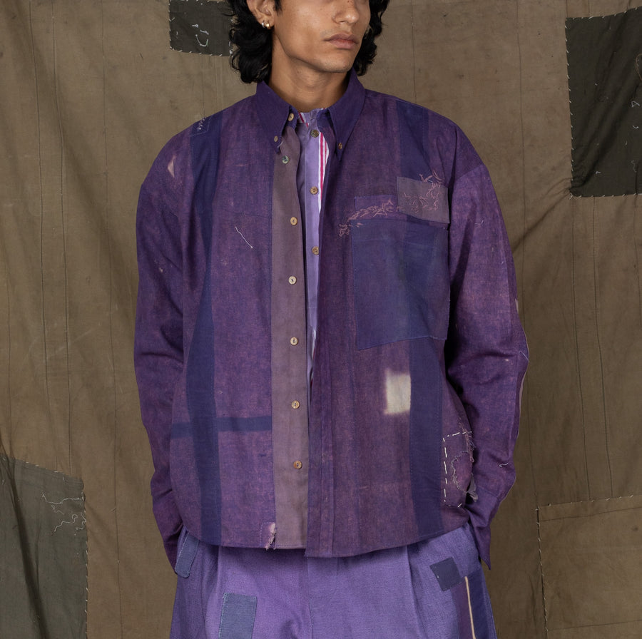 KAMEEZ SHIRT PURPLE