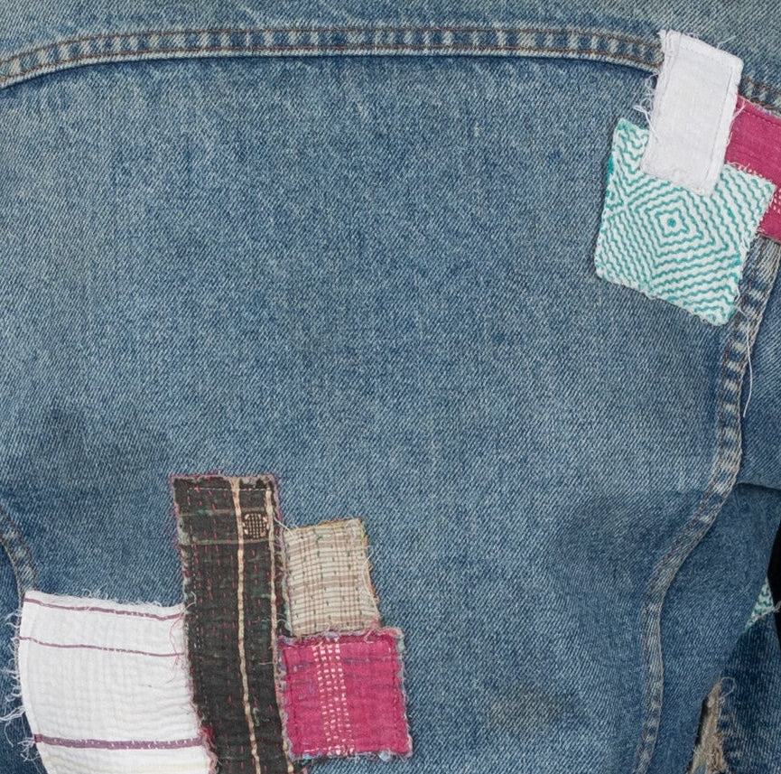 KANTHA REPAIR JACKET BLUE