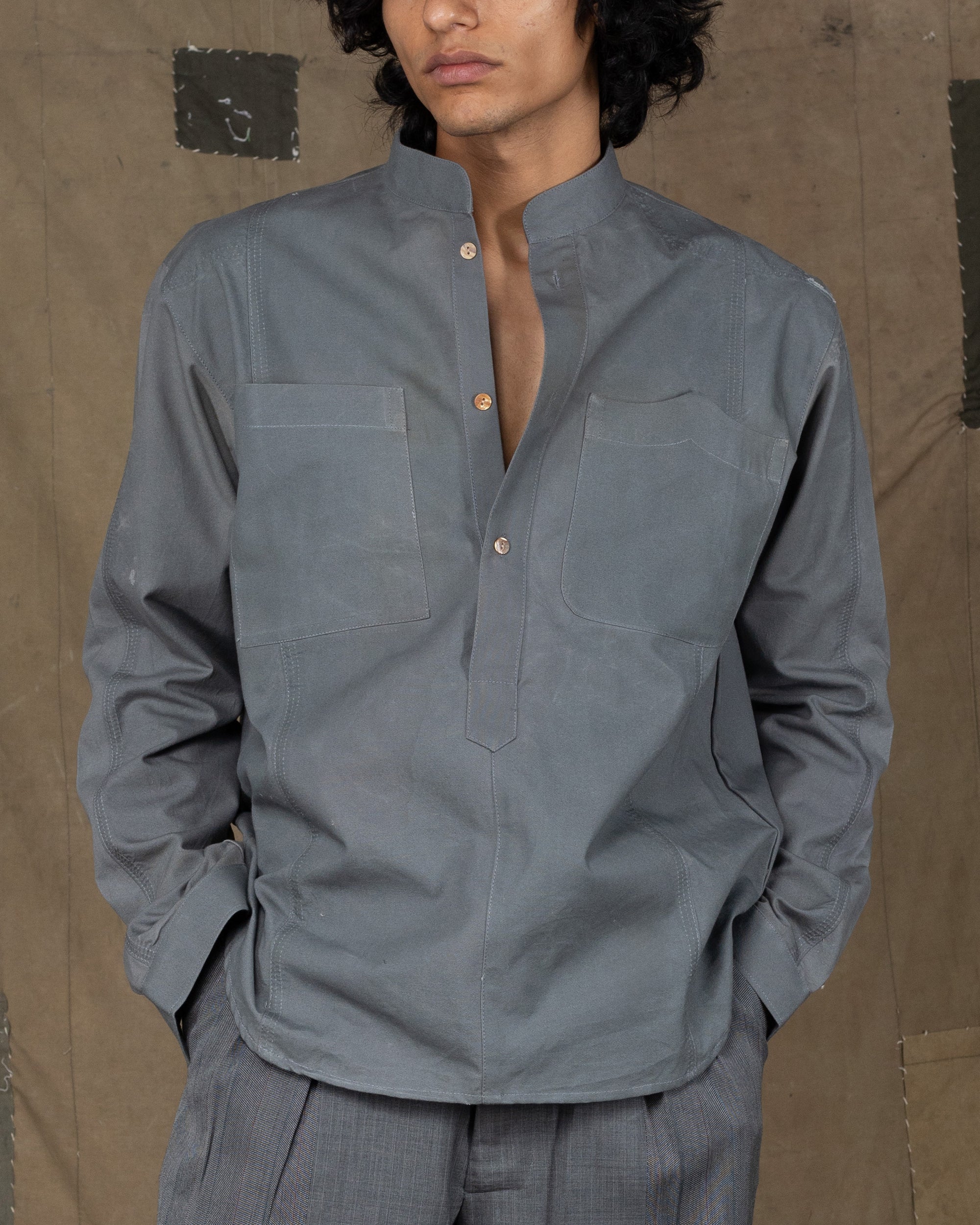 DARBAR KURTA GREY