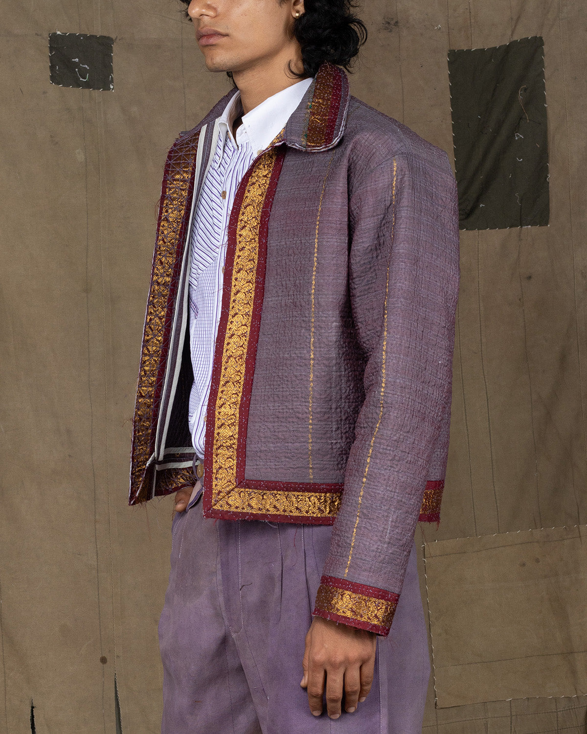 QUILTED SAREE DIALER JACKET