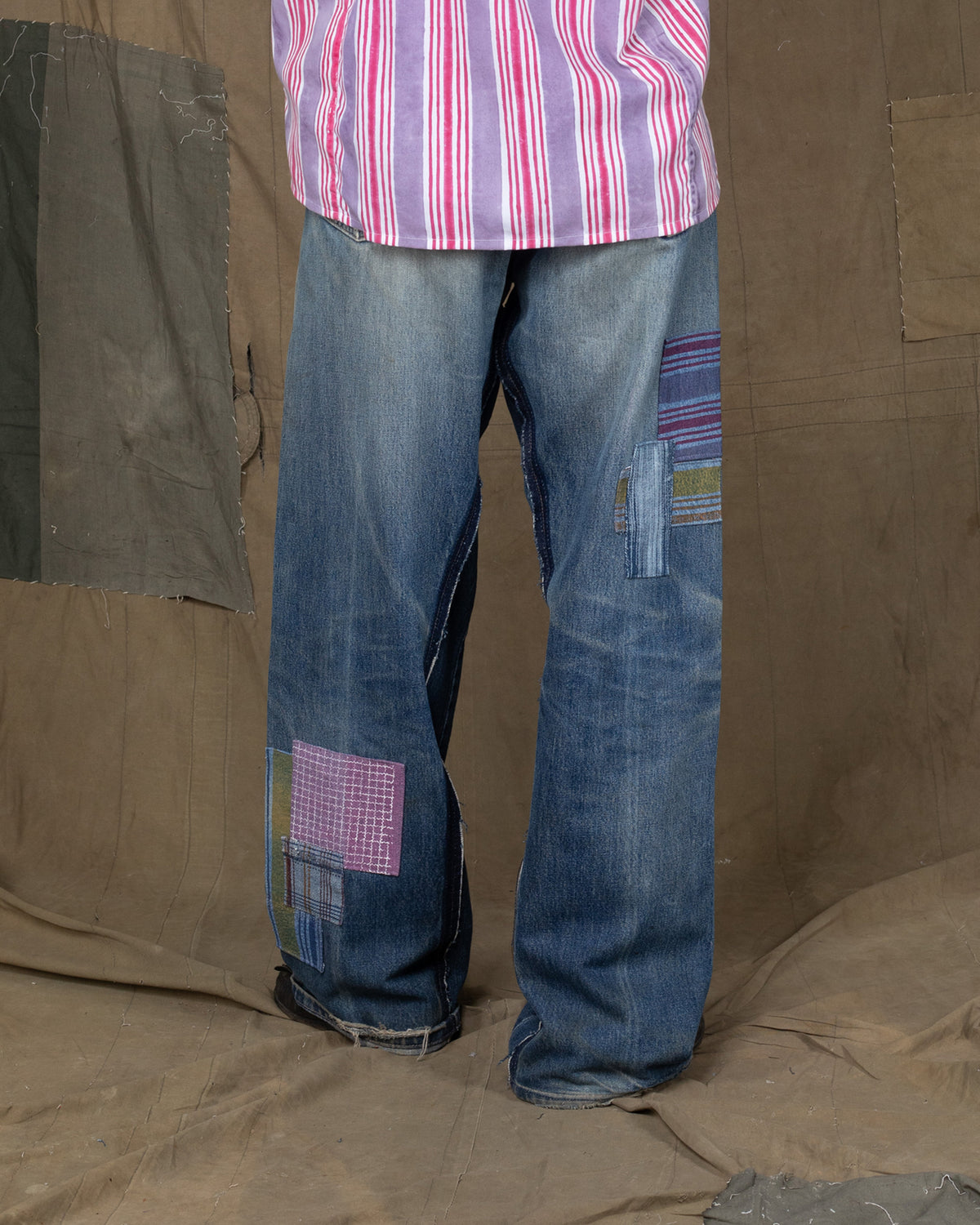 DENIM REPAIR PANTS