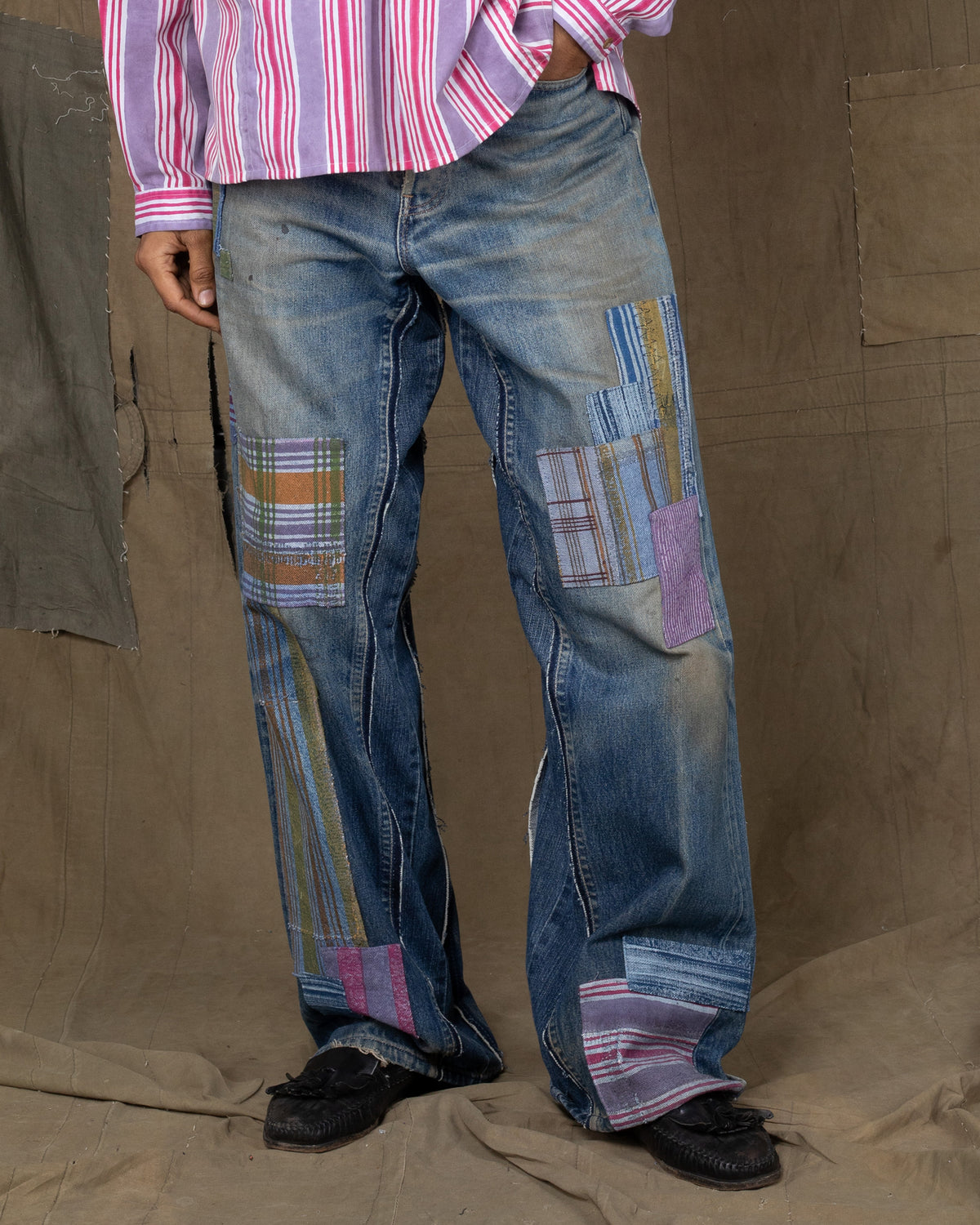 DENIM REPAIR PANTS